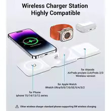 Wireless Charging, Magnetic 3 in 1 Wireless Charger Station, Foldable Wireless Charging Station